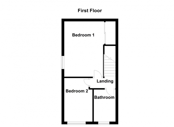 Floor Plan Image for 2 Bedroom End of Terrace House for Sale in High Street, Ossett