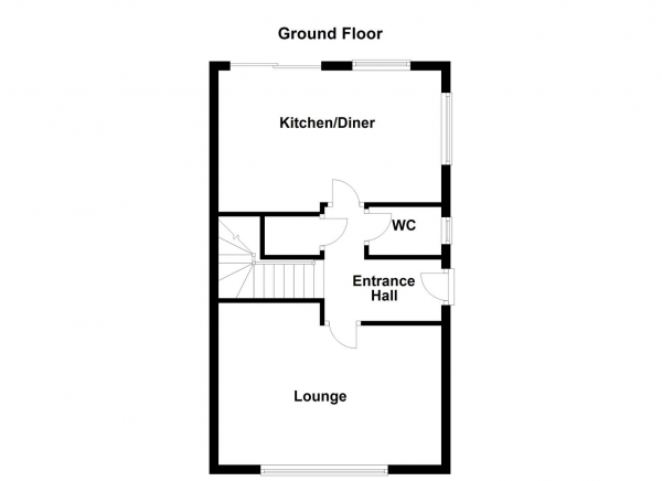 Floor Plan Image for 3 Bedroom Semi-Detached House for Sale in Longlands Road, Ossett