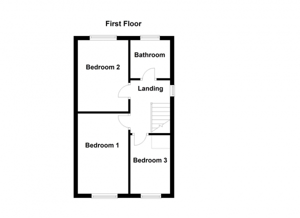 Floor Plan Image for 3 Bedroom Semi-Detached House for Sale in Crown Flatt Way, Dewsbury