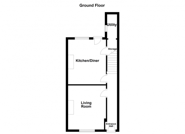 Floor Plan Image for 3 Bedroom Town House for Sale in Sunnydale Terrace, Ossett