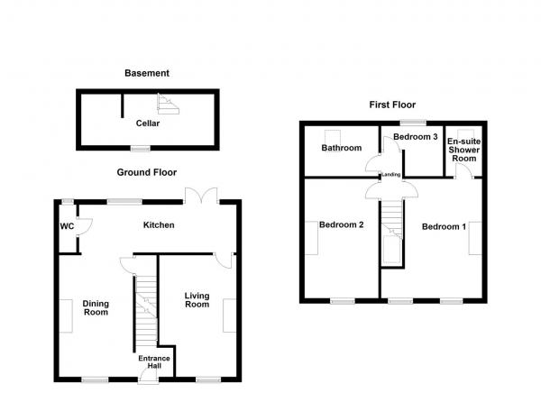 Floor Plan Image for 3 Bedroom Detached House for Sale in Wycliffe Street, Ossett