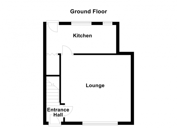 Floor Plan Image for 2 Bedroom End of Terrace House for Sale in Broomcroft Road, Ossett