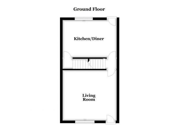 Floor Plan Image for 2 Bedroom Terraced House for Sale in Cromwell Place, Ossett