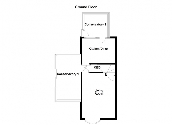 Floor Plan Image for 2 Bedroom End of Terrace House for Sale in Willow Grove, Ossett