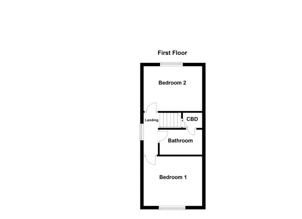 Floor Plan Image for 2 Bedroom End of Terrace House for Sale in Willow Grove, Ossett