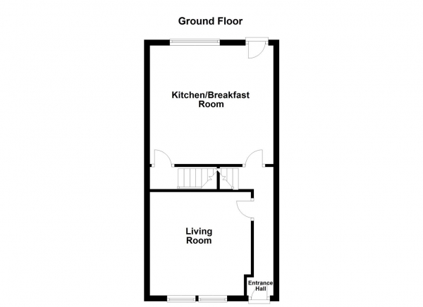 Floor Plan Image for 2 Bedroom Terraced House for Sale in Wakefield Road, Dewsbury