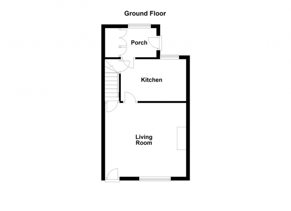 Floor Plan Image for 2 Bedroom End of Terrace House for Sale in Wycliffe Street, Ossett