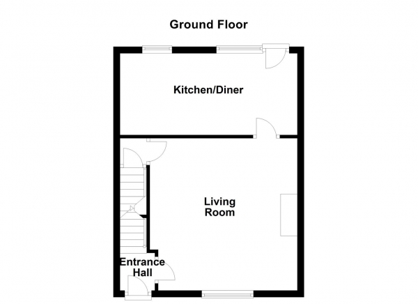 Floor Plan Image for 2 Bedroom Terraced House for Sale in Intake Lane, Ossett