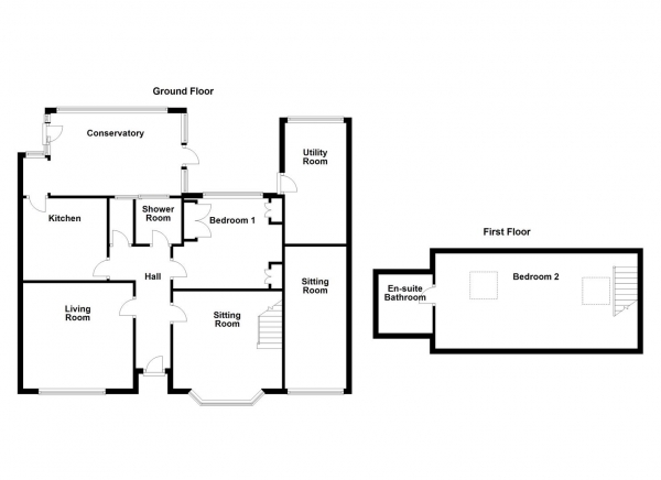 Floor Plan Image for 2 Bedroom Detached Bungalow for Sale in Chidswell Lane, Dewsbury