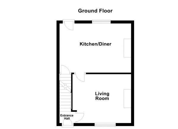 Floor Plan Image for 3 Bedroom Terraced House for Sale in Leeds Road, Dewsbury