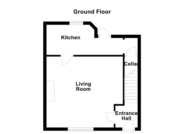 Floor Plan Image for 2 Bedroom End of Terrace House for Sale in Wycliffe Street, Ossett