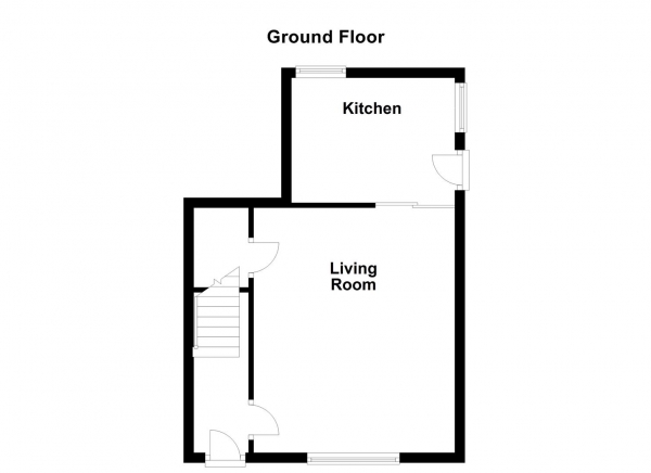 Floor Plan Image for 2 Bedroom End of Terrace House for Sale in wood street, Ossett