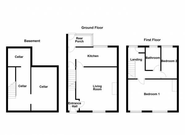 Floor Plan Image for 2 Bedroom Terraced House for Sale in Pickersgill Street, Ossett