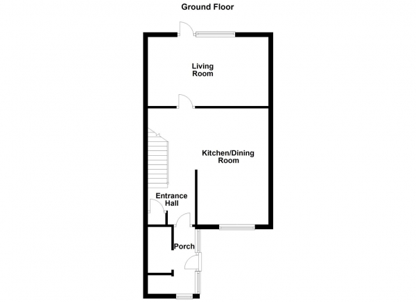 Floor Plan Image for 3 Bedroom Terraced House for Sale in Pildacre Brow, Ossett