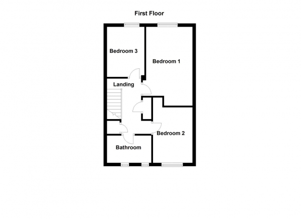 Floor Plan Image for 3 Bedroom Terraced House for Sale in Pildacre Brow, Ossett