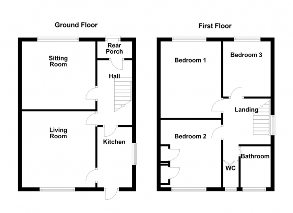 Floor Plan Image for 3 Bedroom Semi-Detached House for Sale in Owl Lane, Ossett