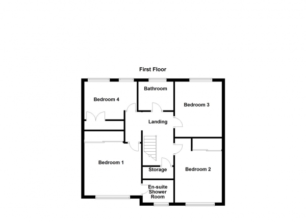 Floor Plan Image for 4 Bedroom Semi-Detached House for Sale in Whitley Spring Crescent, Ossett