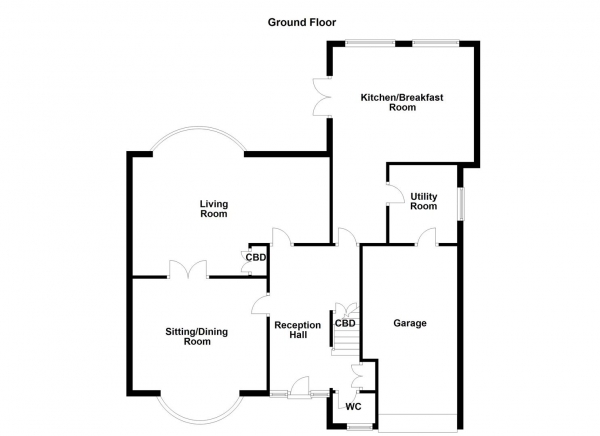 Floor Plan Image for 5 Bedroom Detached House for Sale in Valley Road, Thornhill, Dewsbury