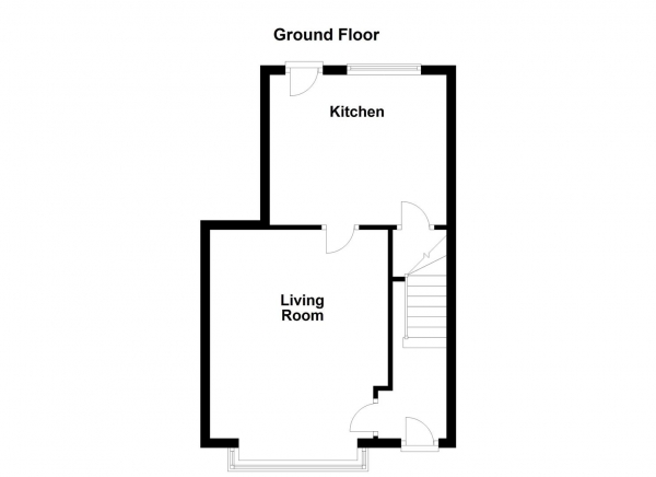 Floor Plan Image for 2 Bedroom End of Terrace House for Sale in Ingfield Avenue, Ossett