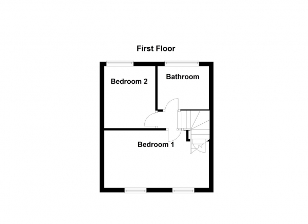 Floor Plan Image for 2 Bedroom End of Terrace House for Sale in Ingfield Avenue, Ossett