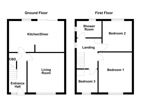 Floor Plan Image for 3 Bedroom Semi-Detached House for Sale in Green Park Avenue, Ossett