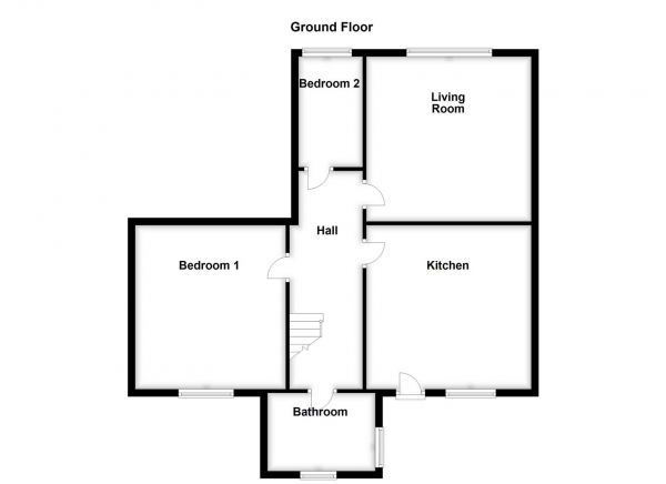 Floor Plan Image for 2 Bedroom Property for Sale in Beckett Road, Dewsbury