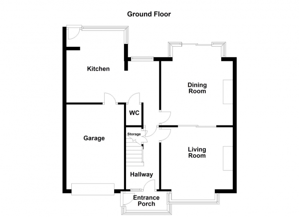 Floor Plan Image for 3 Bedroom Semi-Detached House for Sale in Ullswater Road, Dewsbury