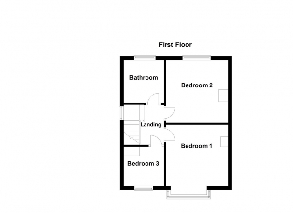 Floor Plan Image for 3 Bedroom Semi-Detached House for Sale in Ullswater Road, Dewsbury