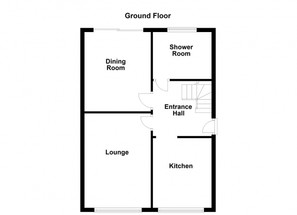 Floor Plan Image for 2 Bedroom Semi-Detached Bungalow for Sale in Cross Street, Ossett