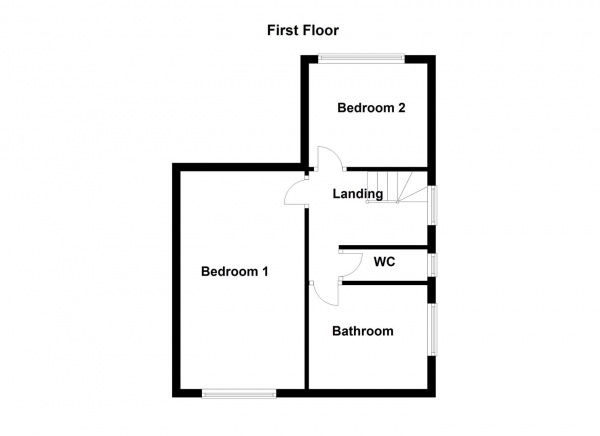 Floor Plan Image for 2 Bedroom Semi-Detached Bungalow for Sale in Cross Street, Ossett