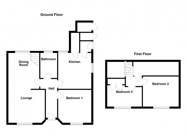 Floor Plan Image for 3 Bedroom Detached Bungalow for Sale in Kingsway, Ossett