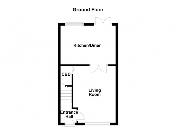 Floor Plan Image for 3 Bedroom Town House for Sale in Ealing Court, Batley