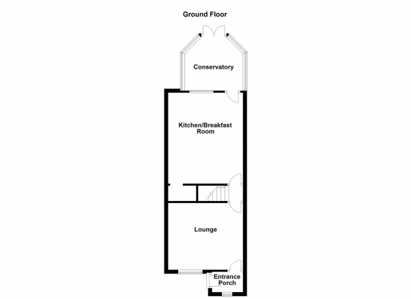 Floor Plan Image for 2 Bedroom Terraced House for Sale in Cross Keys, Ossett