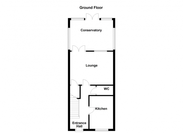 Floor Plan Image for 3 Bedroom Town House for Sale in Woodhead Close, Ossett