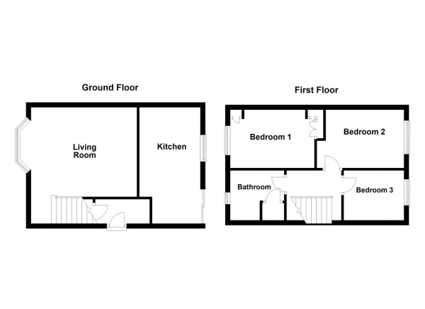 Floor Plan Image for 3 Bedroom Semi-Detached House for Sale in Cornfield, Dewsbury