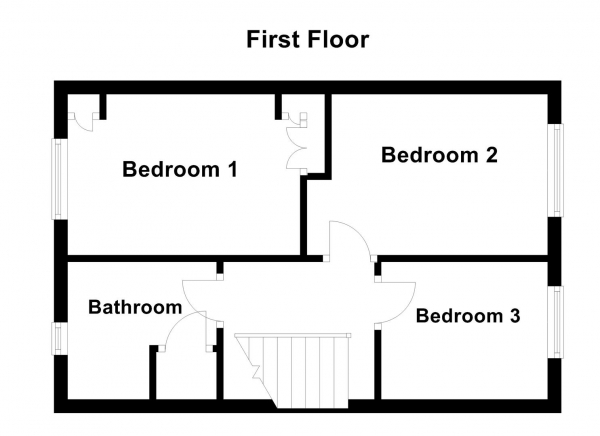 Floor Plan Image for 3 Bedroom Semi-Detached House for Sale in Cornfield, Dewsbury