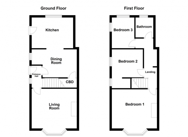 Floor Plan Image for 3 Bedroom Semi-Detached House for Sale in Leeds Road, Dewsbury