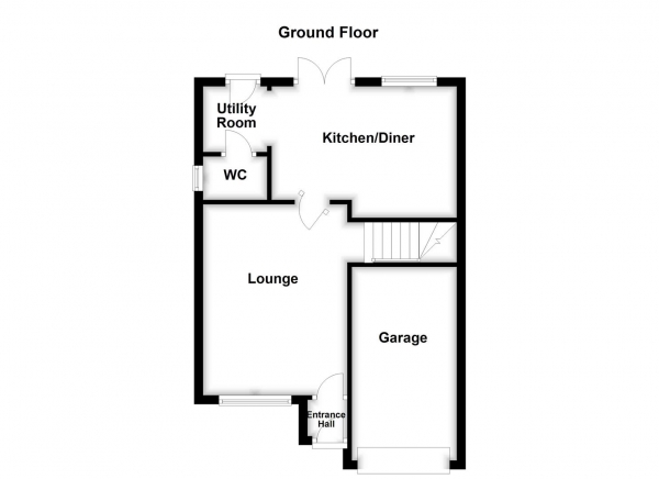 Floor Plan Image for 3 Bedroom Detached House for Sale in Rosewood Drive, Dewsbury