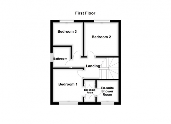 Floor Plan Image for 3 Bedroom Detached House for Sale in Rosewood Drive, Dewsbury