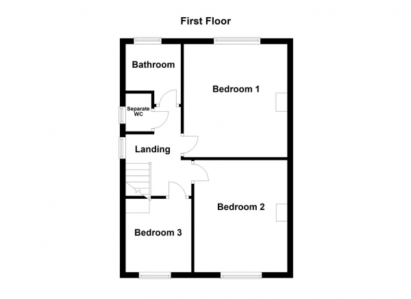 Floor Plan Image for 3 Bedroom Semi-Detached House for Sale in Soothill Lane, Soothill, Batley