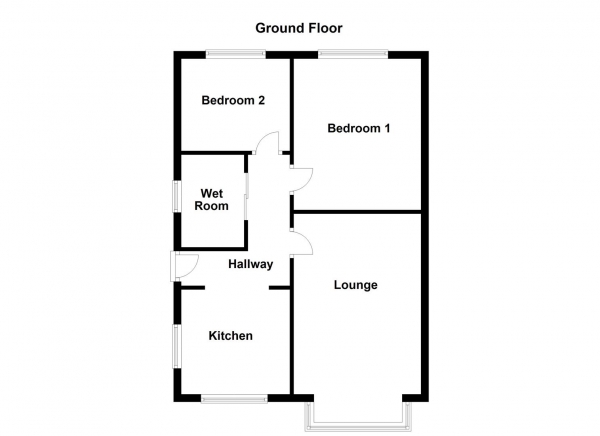 Floor Plan Image for 2 Bedroom Property for Sale in Watson avenue, Dewsbury