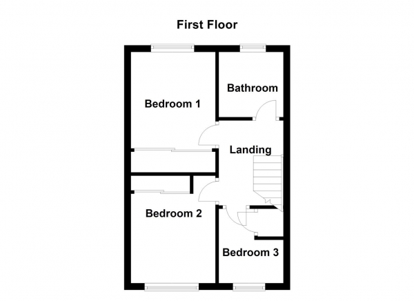 Floor Plan Image for 3 Bedroom Semi-Detached House for Sale in Phoenix Court, Soothill, Batley