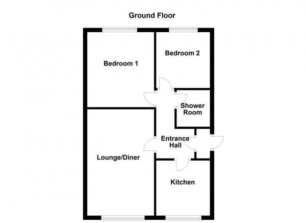 Floor Plan Image for 2 Bedroom Semi-Detached Bungalow for Sale in Rutland Road, Flockton, Wakefield