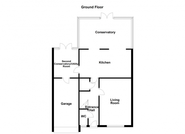 Floor Plan Image for 3 Bedroom Detached House for Sale in Crown Flatt Way, Dewsbury