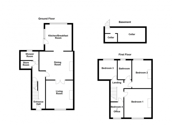 Floor Plan Image for 4 Bedroom Detached House for Sale in Westfield Street, Ossett