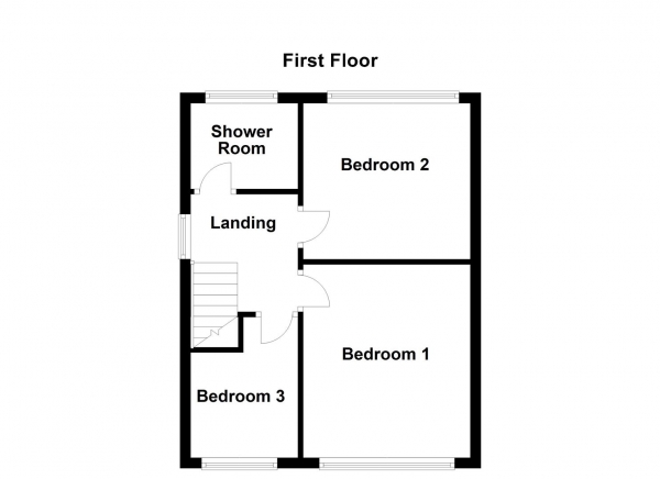 Floor Plan Image for 3 Bedroom Semi-Detached House for Sale in Towngate, Ossett