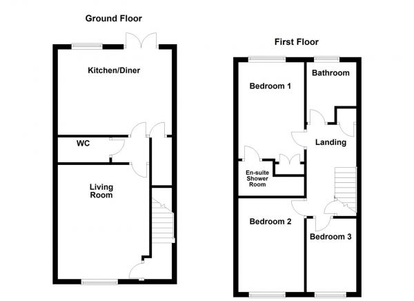 Floor Plan Image for 3 Bedroom Semi-Detached House for Sale in Windsor Road, Dewsbury