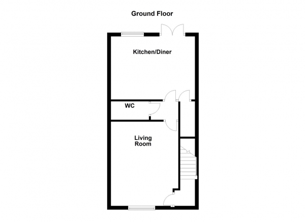 Floor Plan Image for 3 Bedroom Semi-Detached House for Sale in Windsor Road, Dewsbury