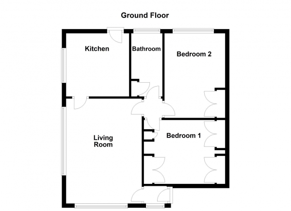 Floor Plan Image for 2 Bedroom Bungalow for Sale in The Crescent, Netherton, Wakefield