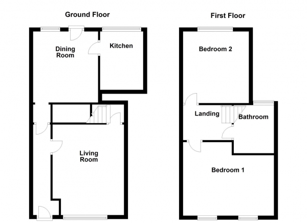 Floor Plan Image for 2 Bedroom Semi-Detached House for Sale in Station Road, Ossett